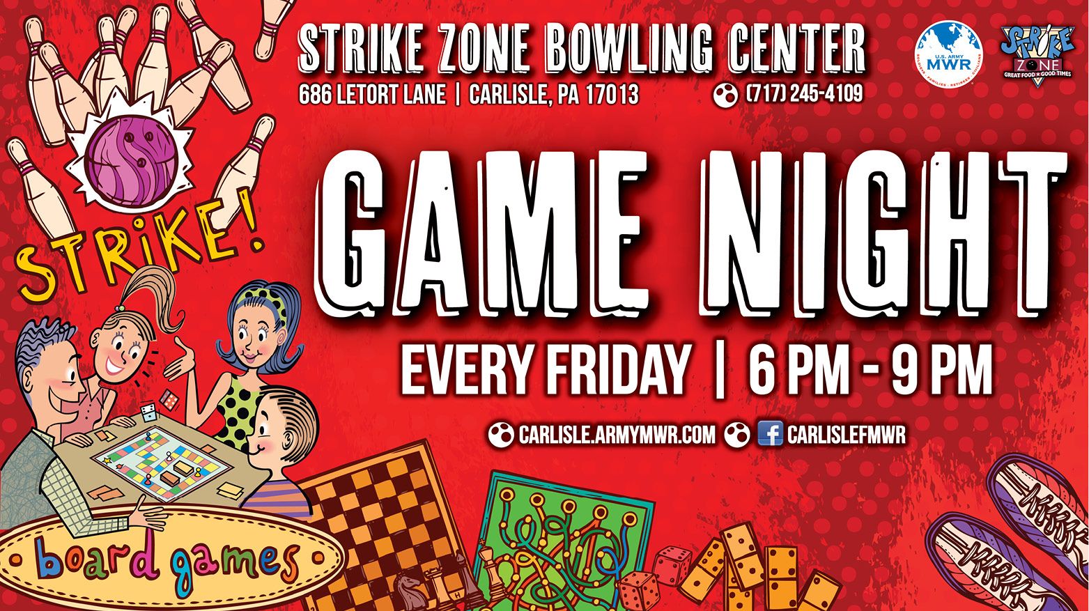 View Event :: Game Night :: Carlisle Barracks :: US Army MWR