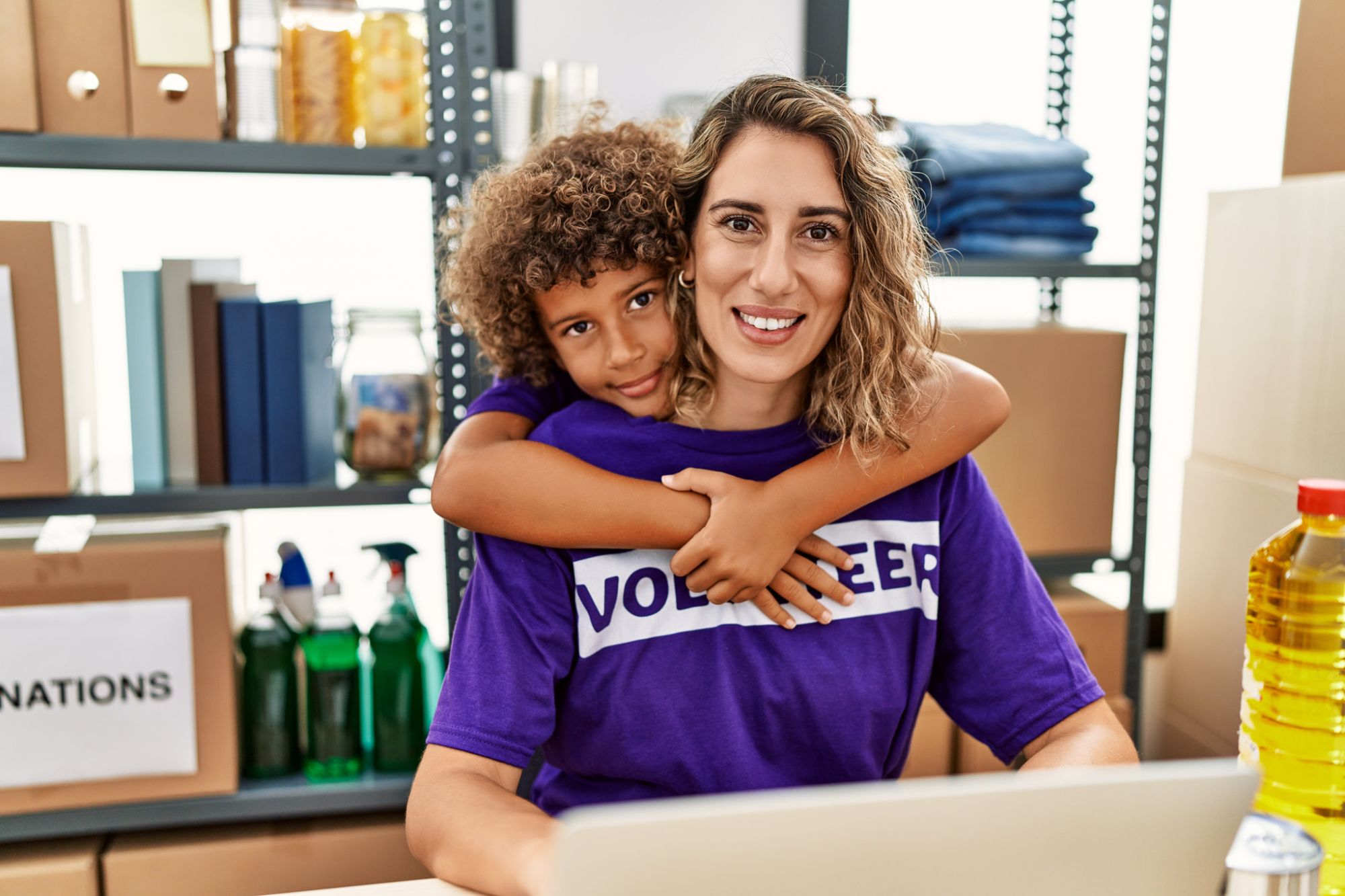 Volunteers Smiling