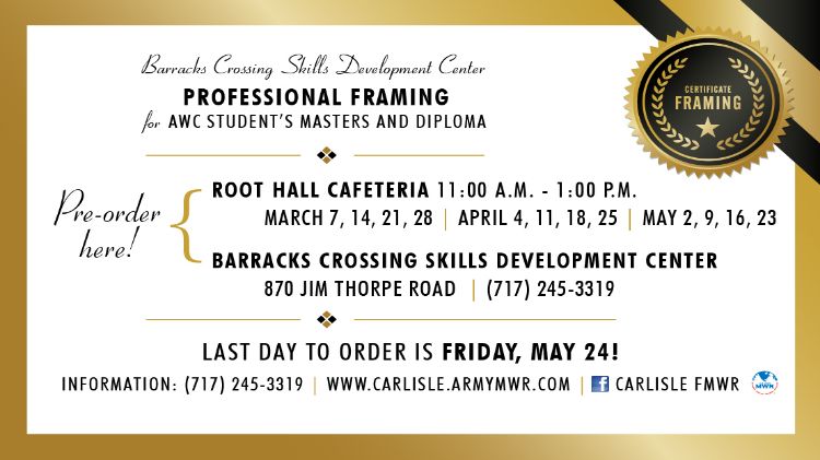 Professional Framing for AWC Student’s Masters and Diploma Professional Framing for AWC Student’s Masters and Diploma